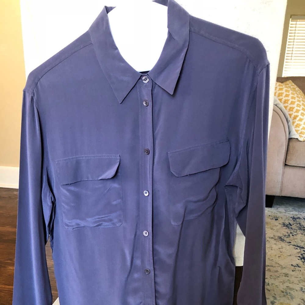 Equipment button down blouse
